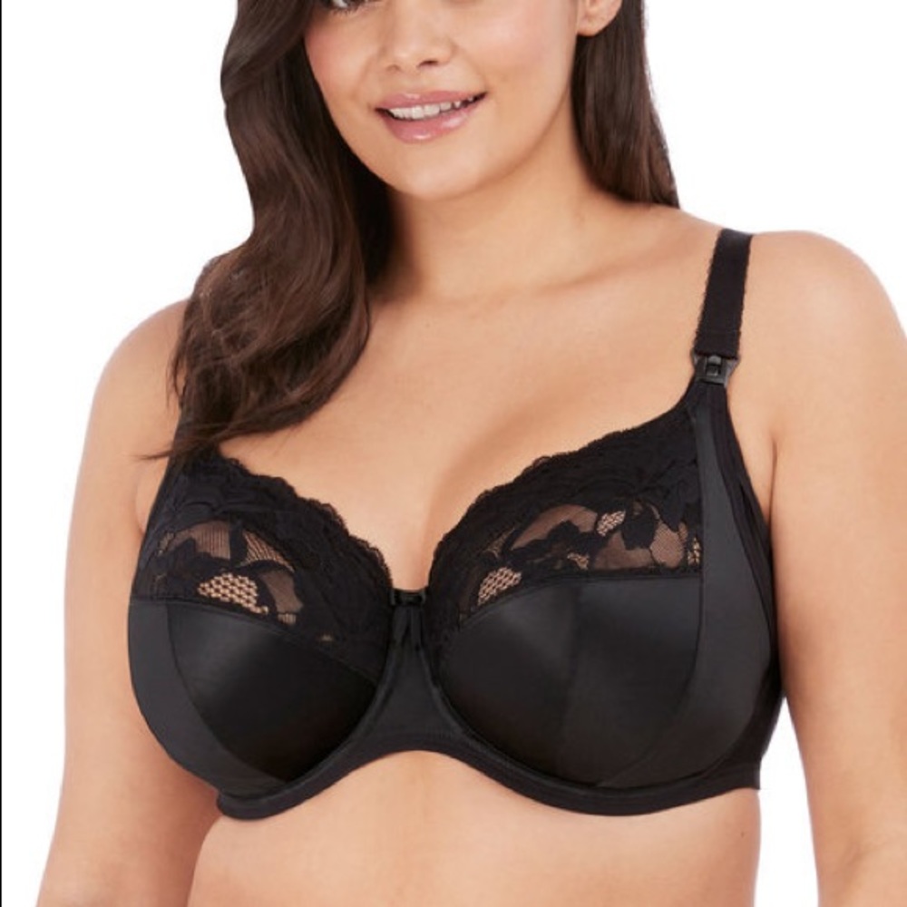 New with tags 34hh Elomi Molly nursing bras one pink and two black